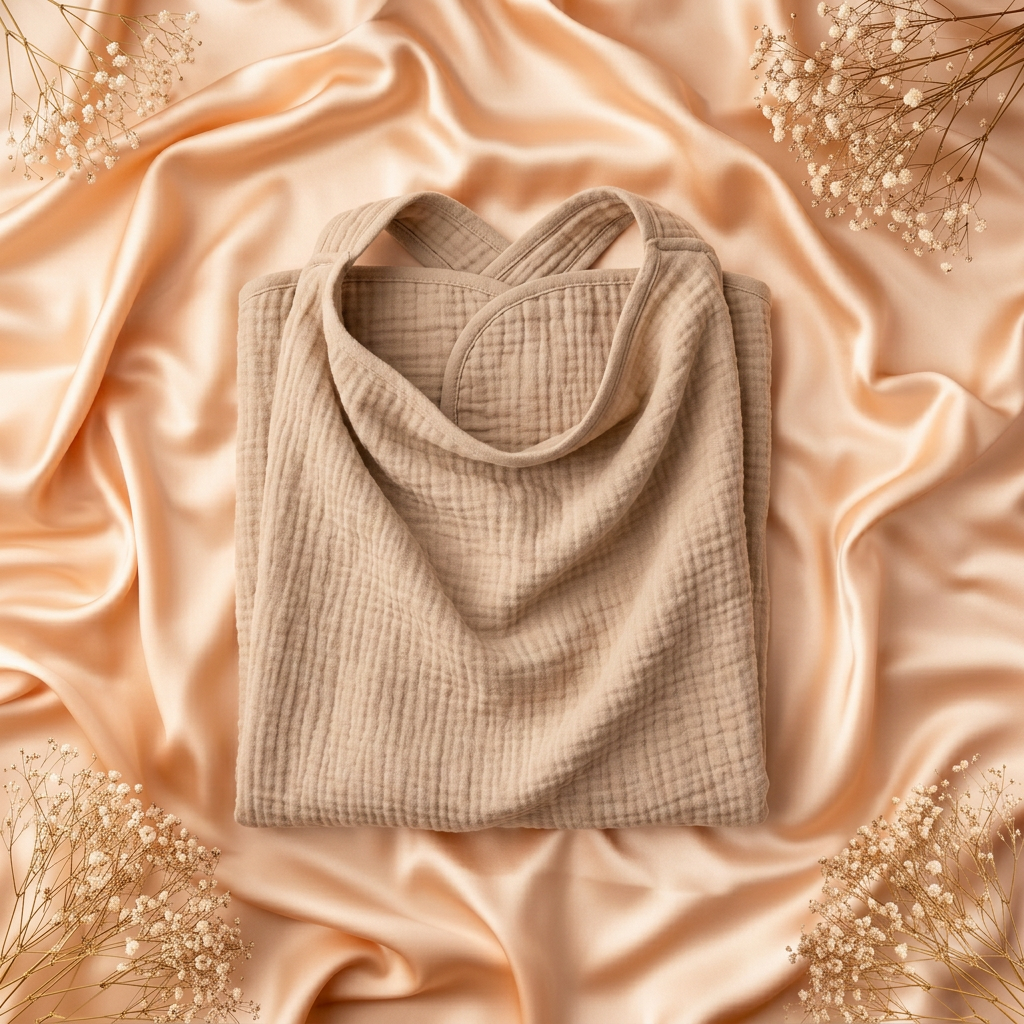 khaki cotton maternity nursing cover and stroller cape